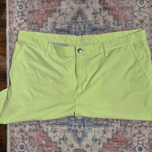 ADIDAS GOLF SHORT.Lime Green Mens Size 36